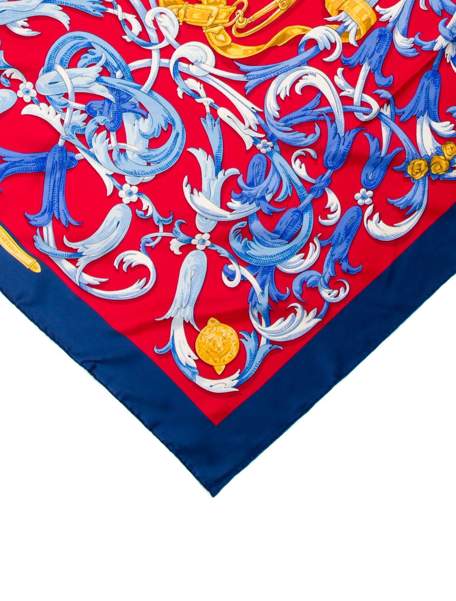 Hermès Le Mors A La Conétable Silk Scarf