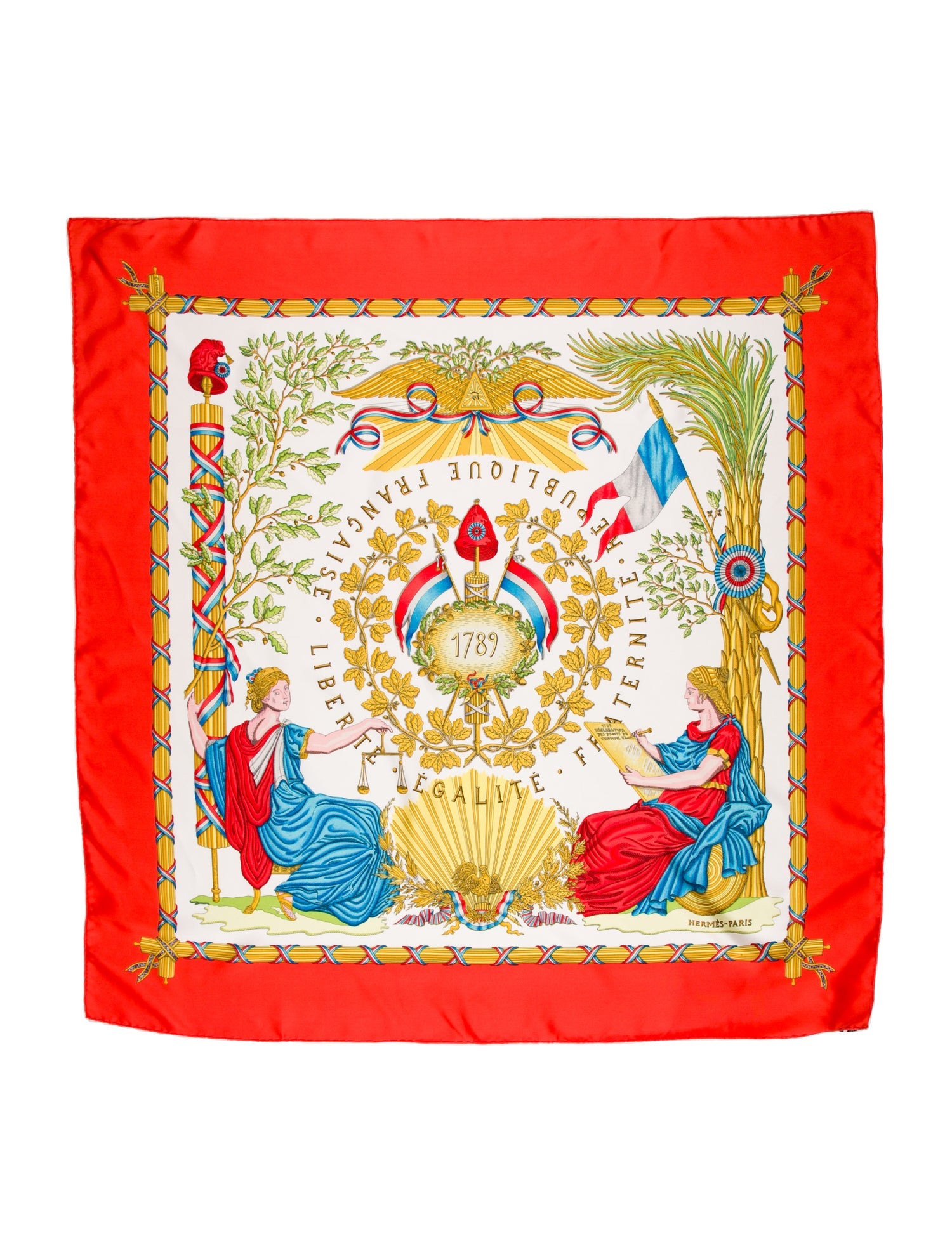 Hermès Liberte Egalite Fraternite 1789 Silk Scarf