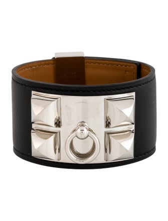 Hermès Leather Collier de Chien Wrap Bracelet