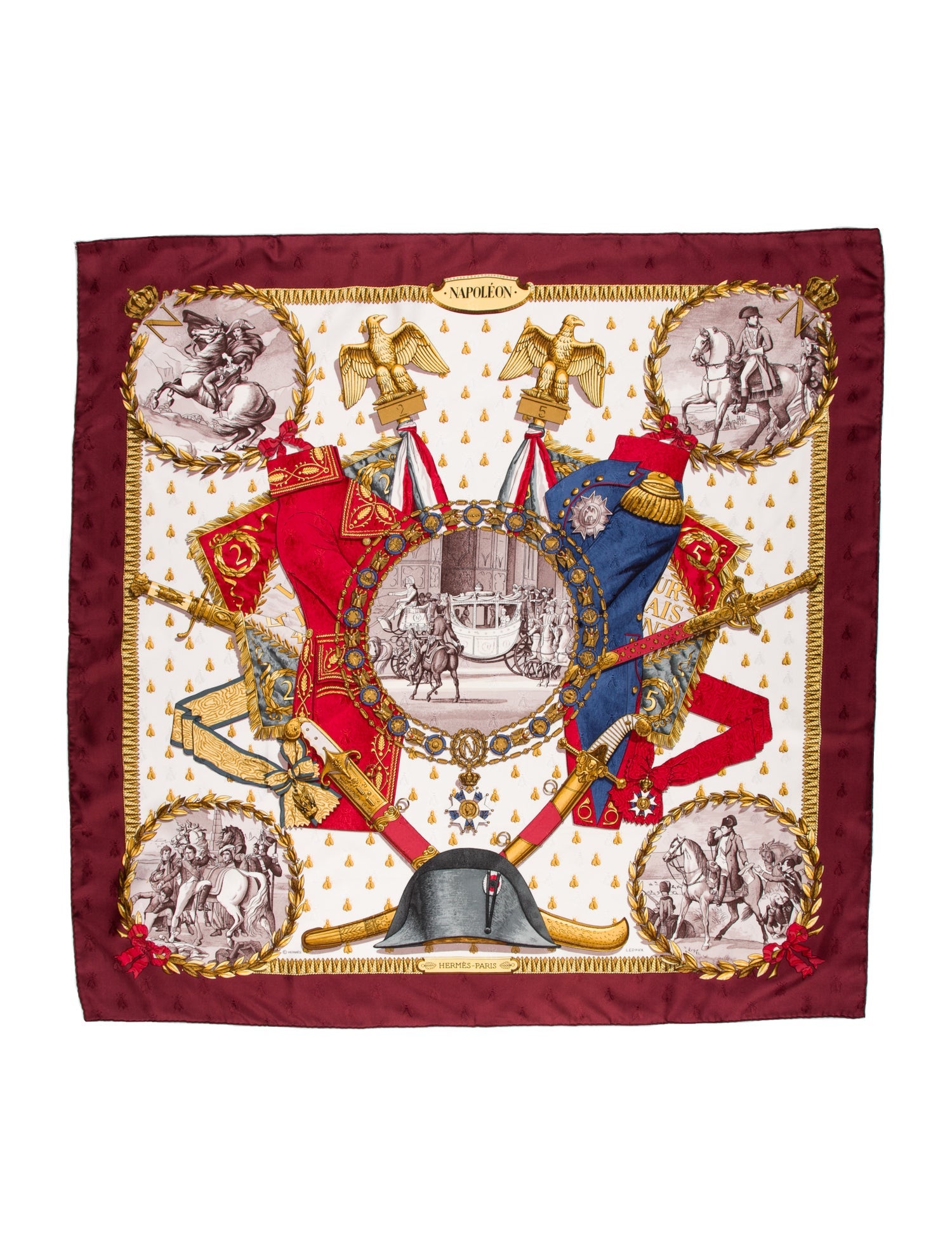 Hermès Napoléon Jacquard Silk Scarf
