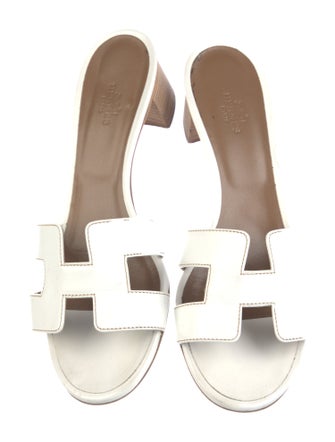 Hermès Oasis Leather Slides