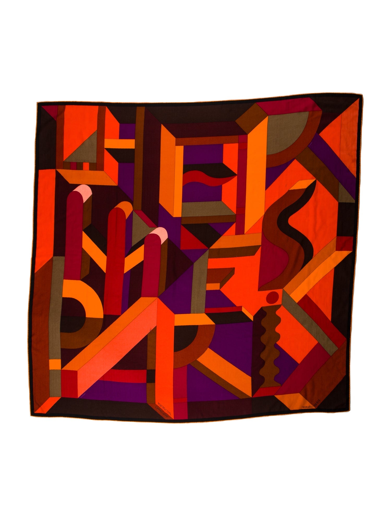 Hermès Perspective Cavaliere Cashmere Shawl