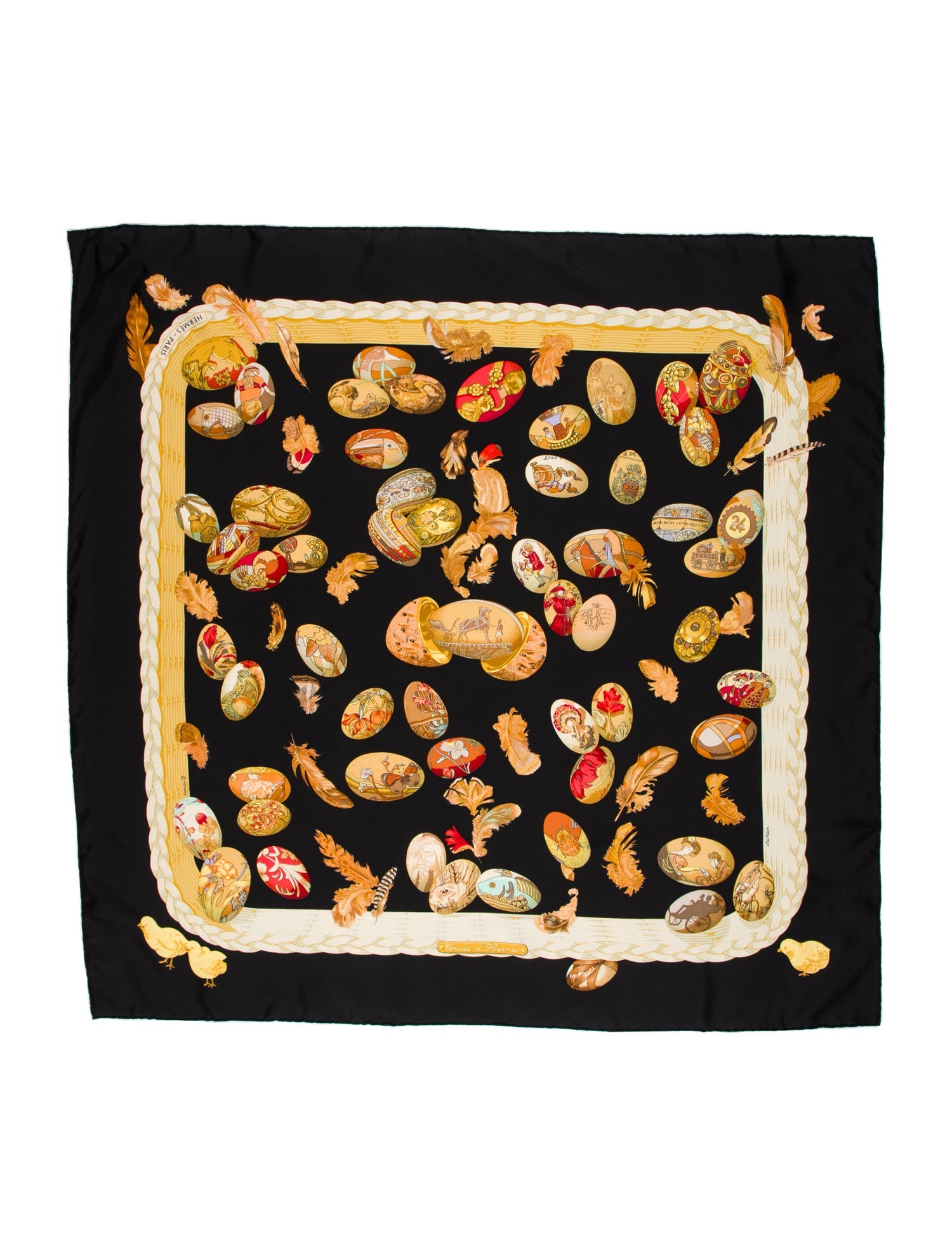 Hermès Couvée d'Hermès Silk Scarf