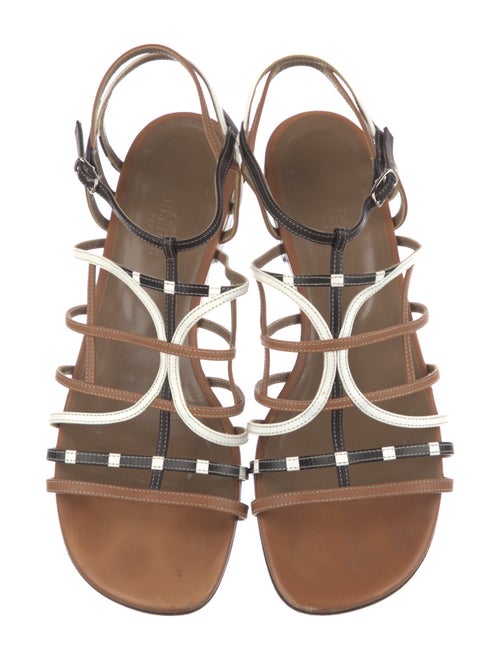 Hermès Rapido Leather Gladiator Sandals
