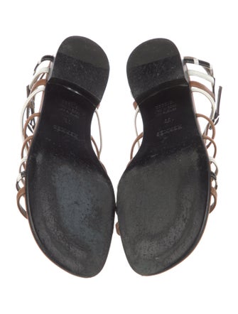 Hermès Rapido Leather Gladiator Sandals