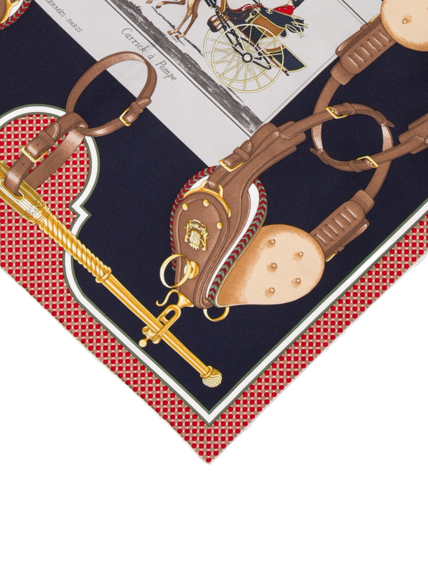 Hermès Carrick à Pompe Silk Scarf w/ Tags