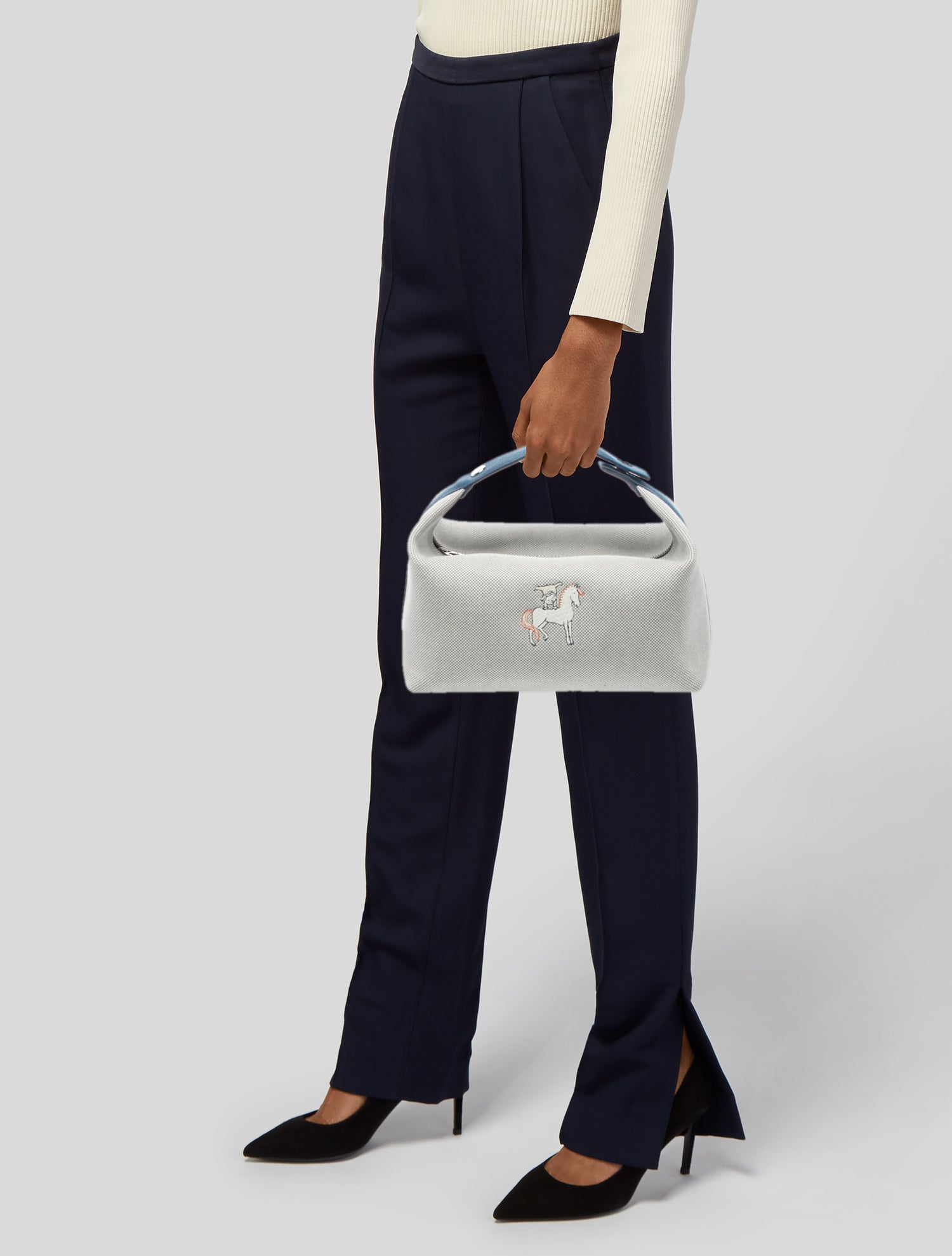 Hermès Large Toile Bride-A-Brac Cabriole Case