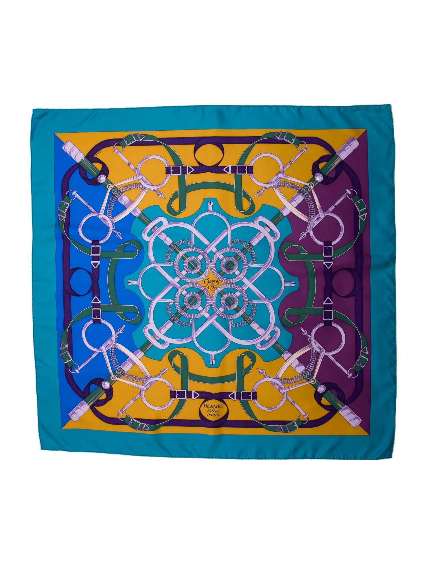 Hermès Eperon D'Or Silk Scarf