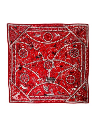 Hermès Peuple du Vent Cashmere Shawl