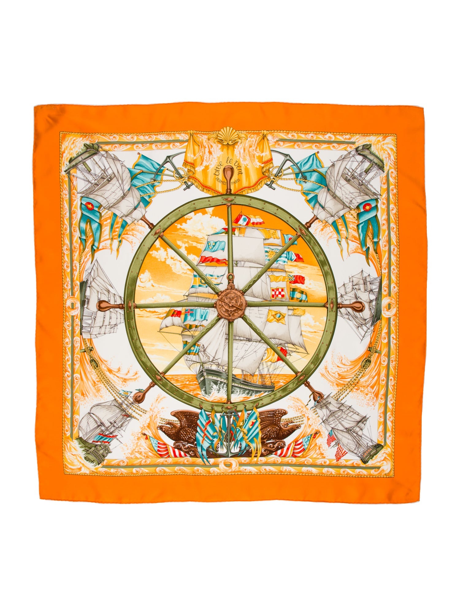 Hermès Vive Le Vent Silk Scarf