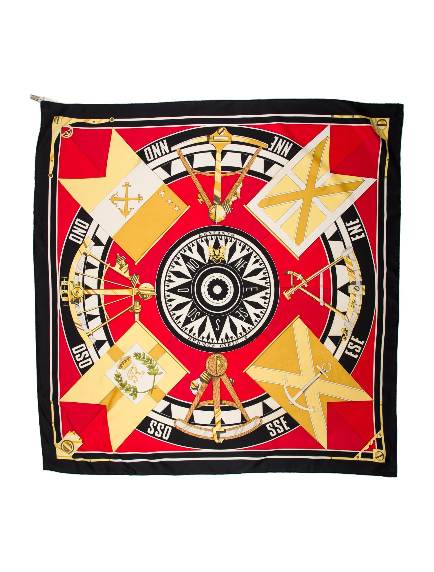 Hermès Sextants Silk Scarf