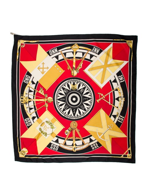 Hermès Sextants Silk Scarf