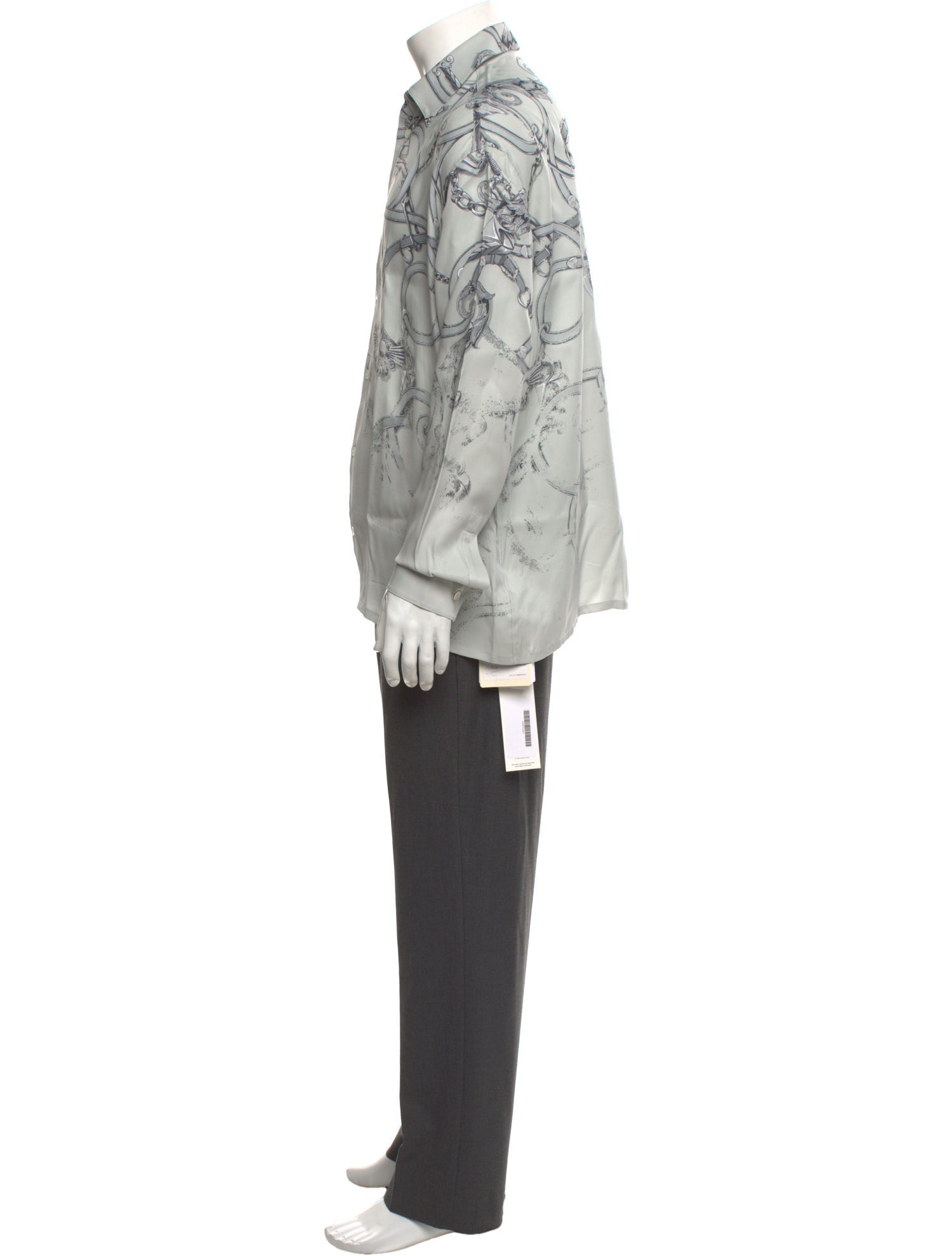 Hermès "L'Instruction du Roy Patine" Boxy Fit Silk Shirt w/ Tags