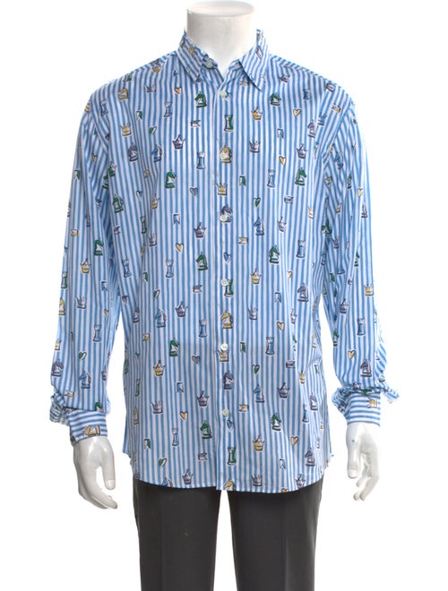 Hermès Chess Print Printed Dress Shirt