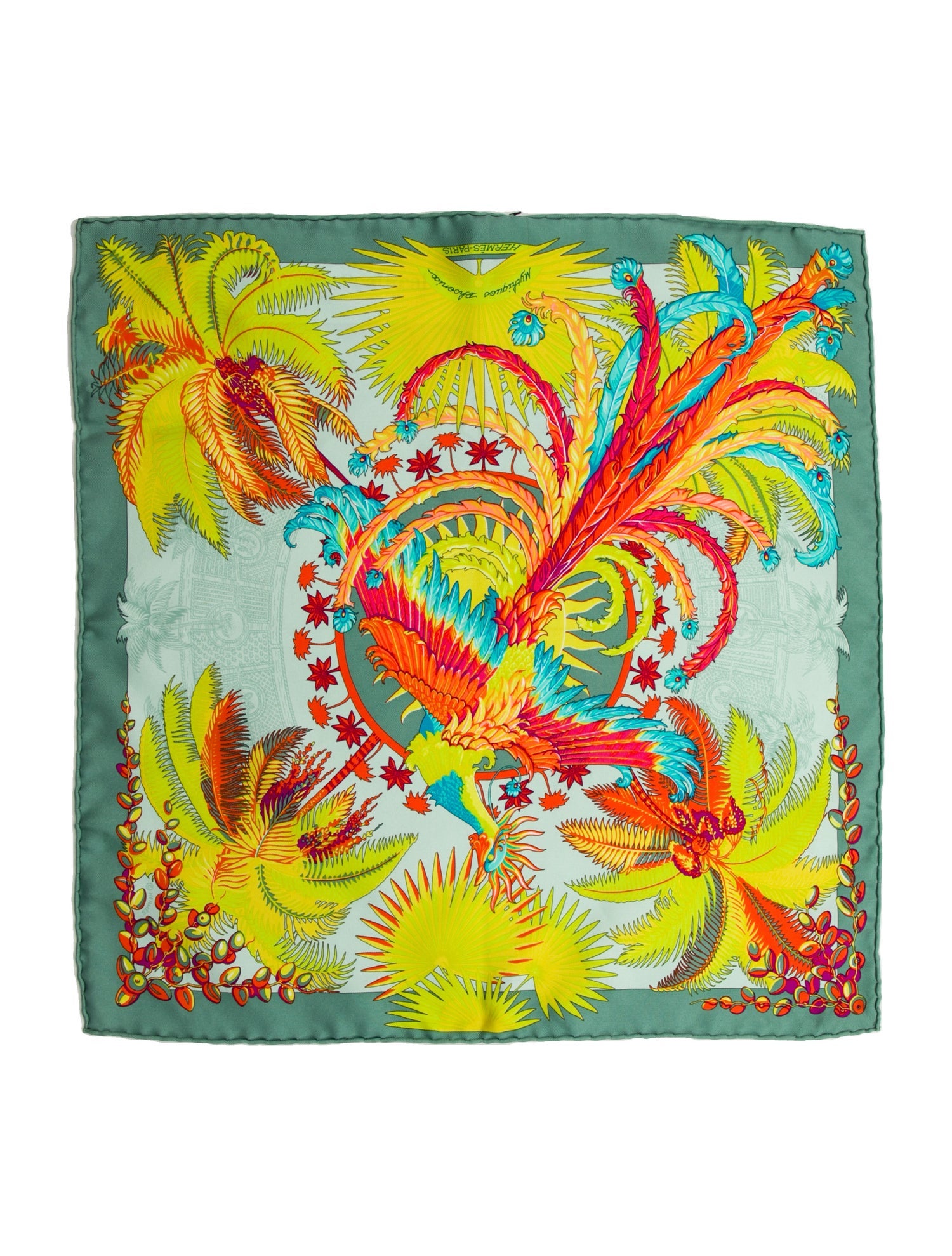 Hermès Mythiques Phoenix Silk Scarf
