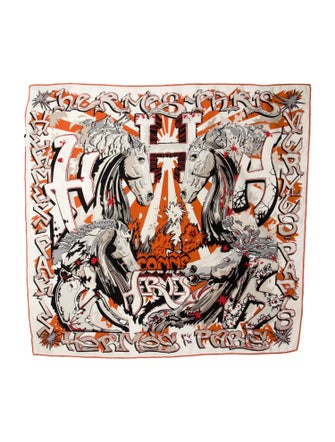 Hermès H Comme Hermès Silk Scarf