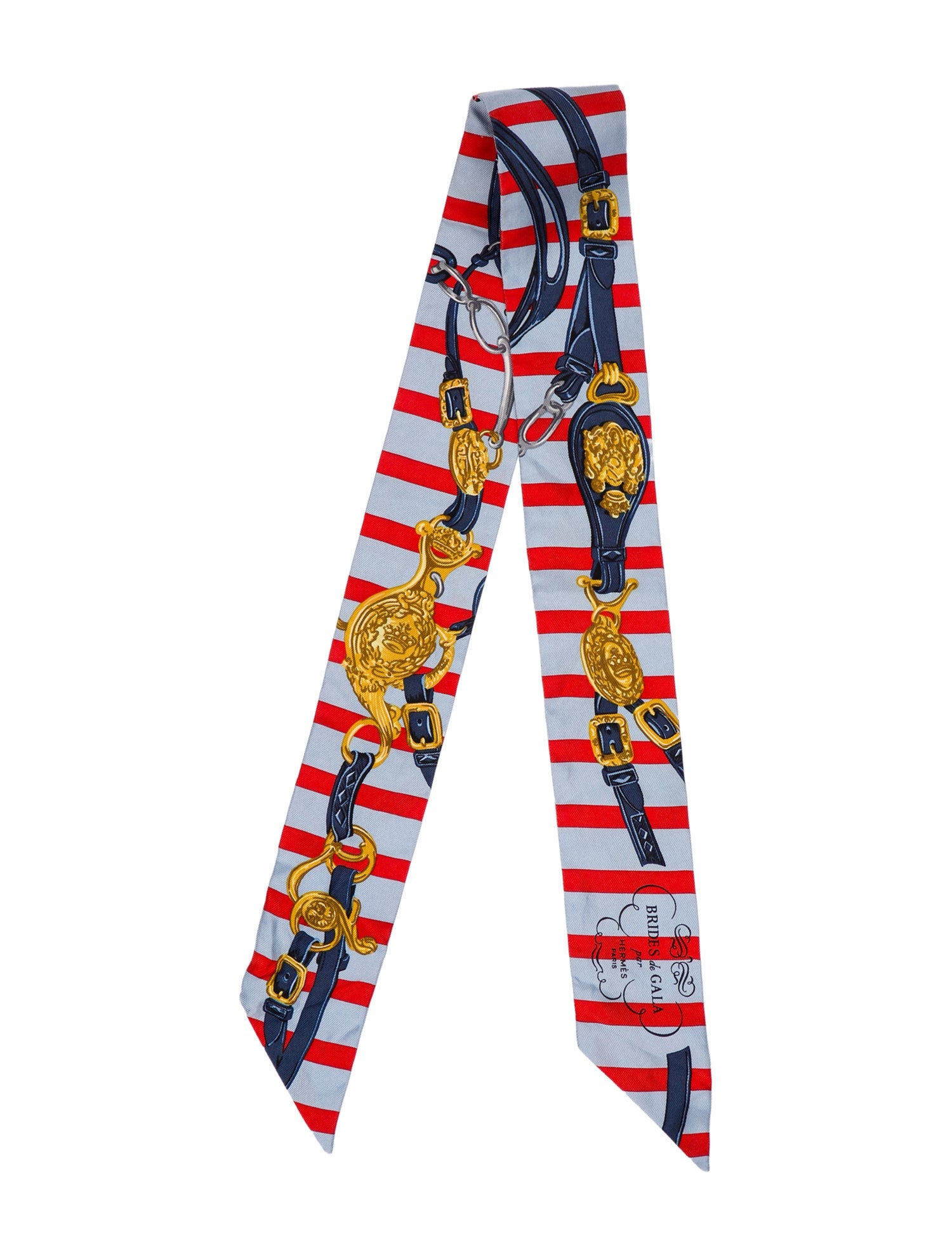 Hermès Brides de Gala Silk Twilly Scarf