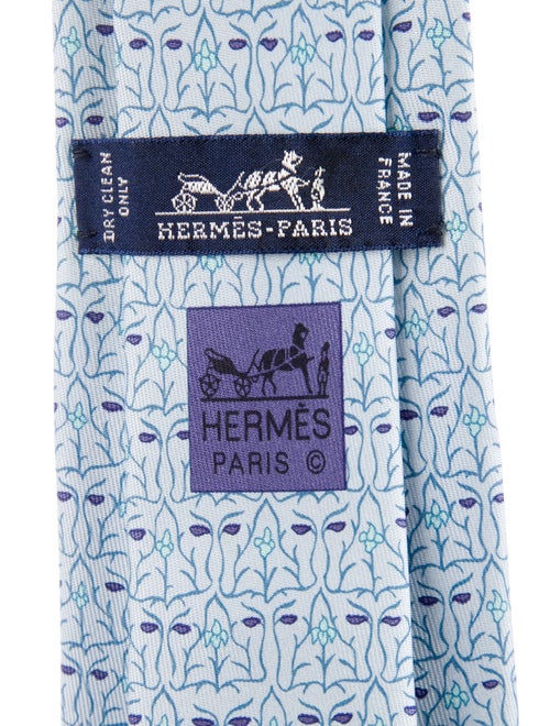 Hermès Printed Silk Tie