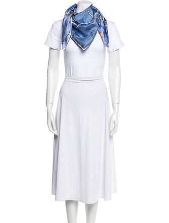 Hermès Projet de Voiture Petit-Duc Bateau Silk Scarf