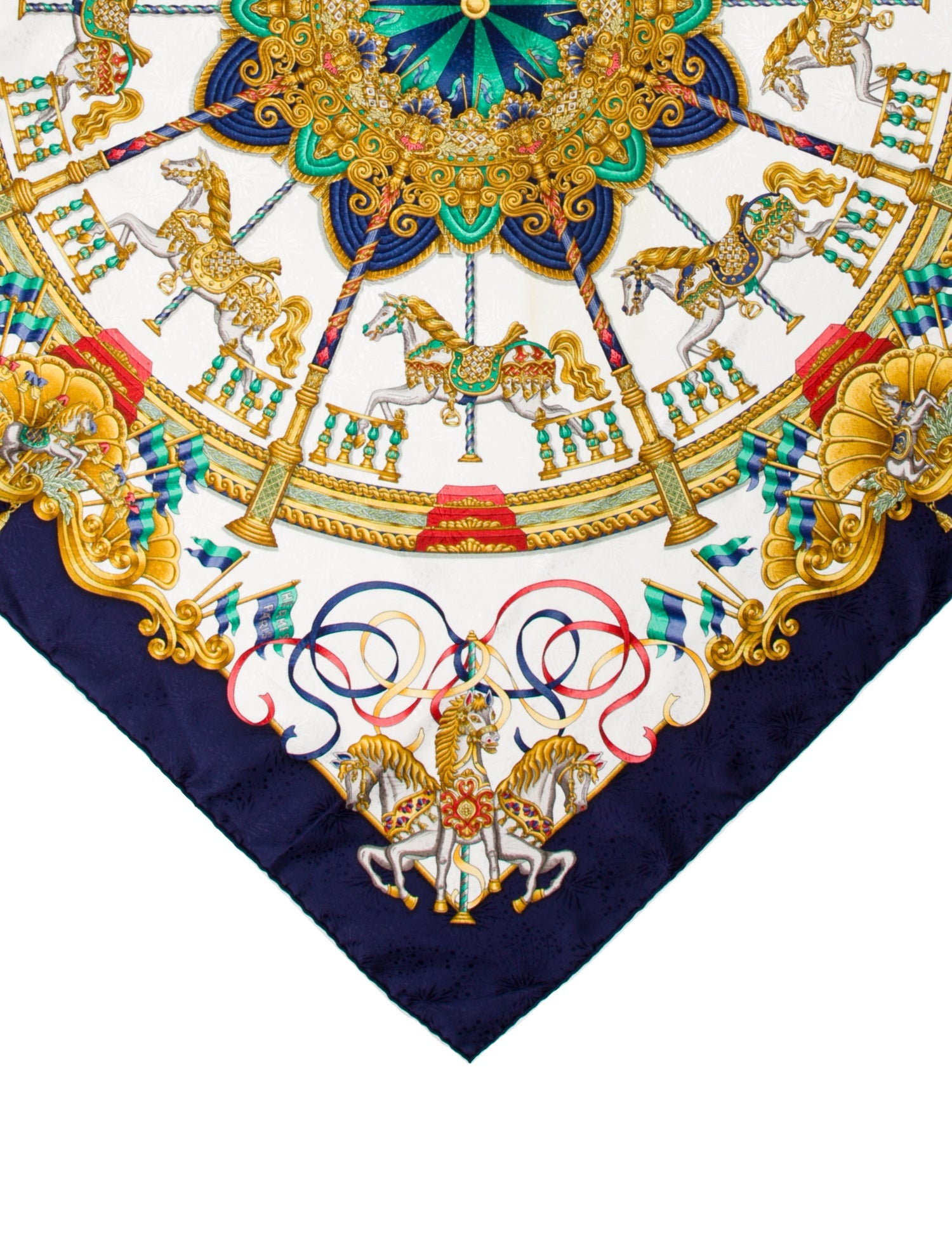 Hermès Luna Park Silk Scarf