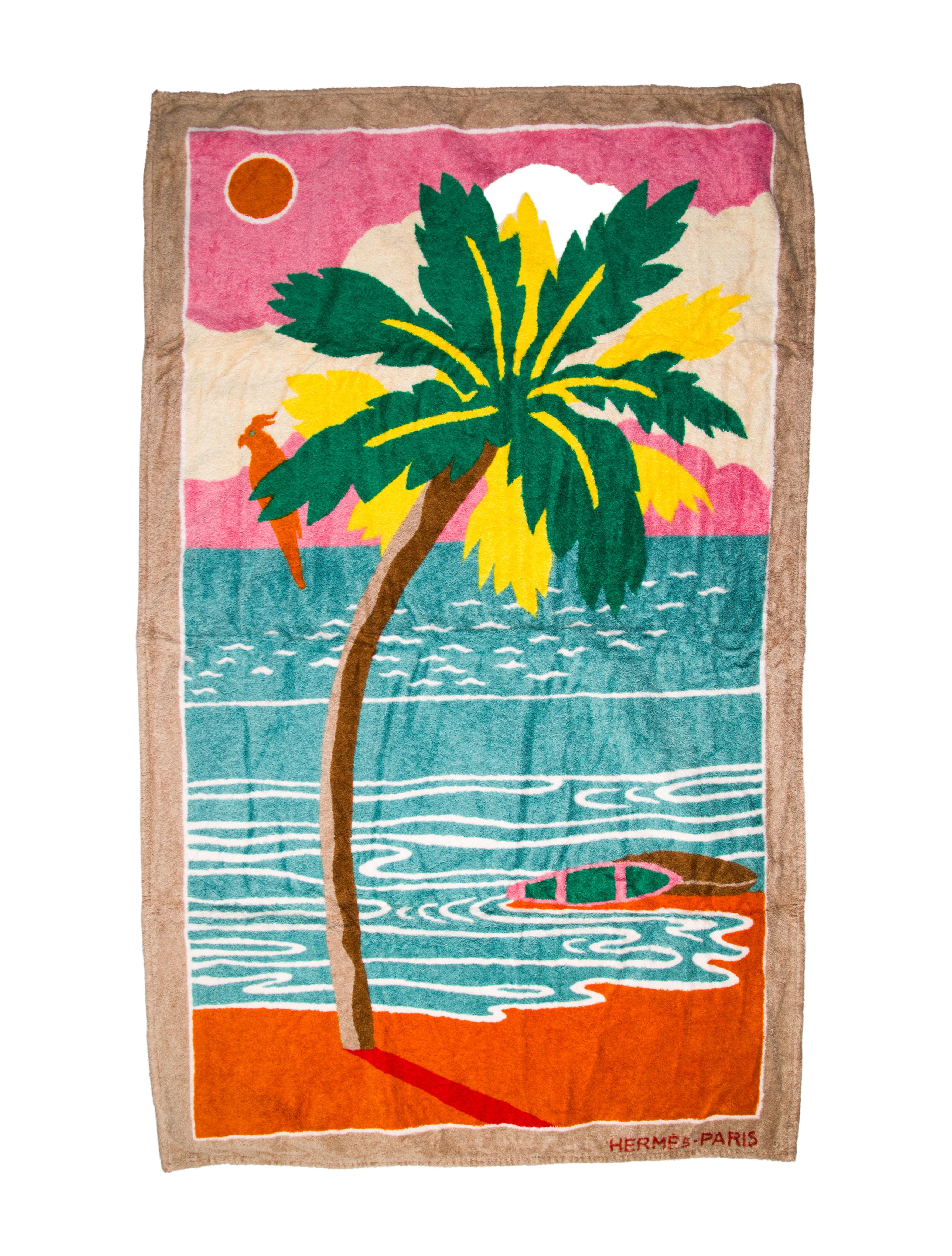 Hermès Tropiquet Beach Towel