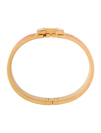 Hermès Enamel Clic H Bangle Bracelet