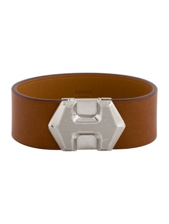 Hermès Leather Super H Wrap Bracelet