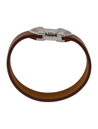 Hermès Leather Super H Wrap Bracelet