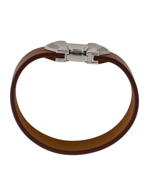 Hermès Leather Super H Wrap Bracelet