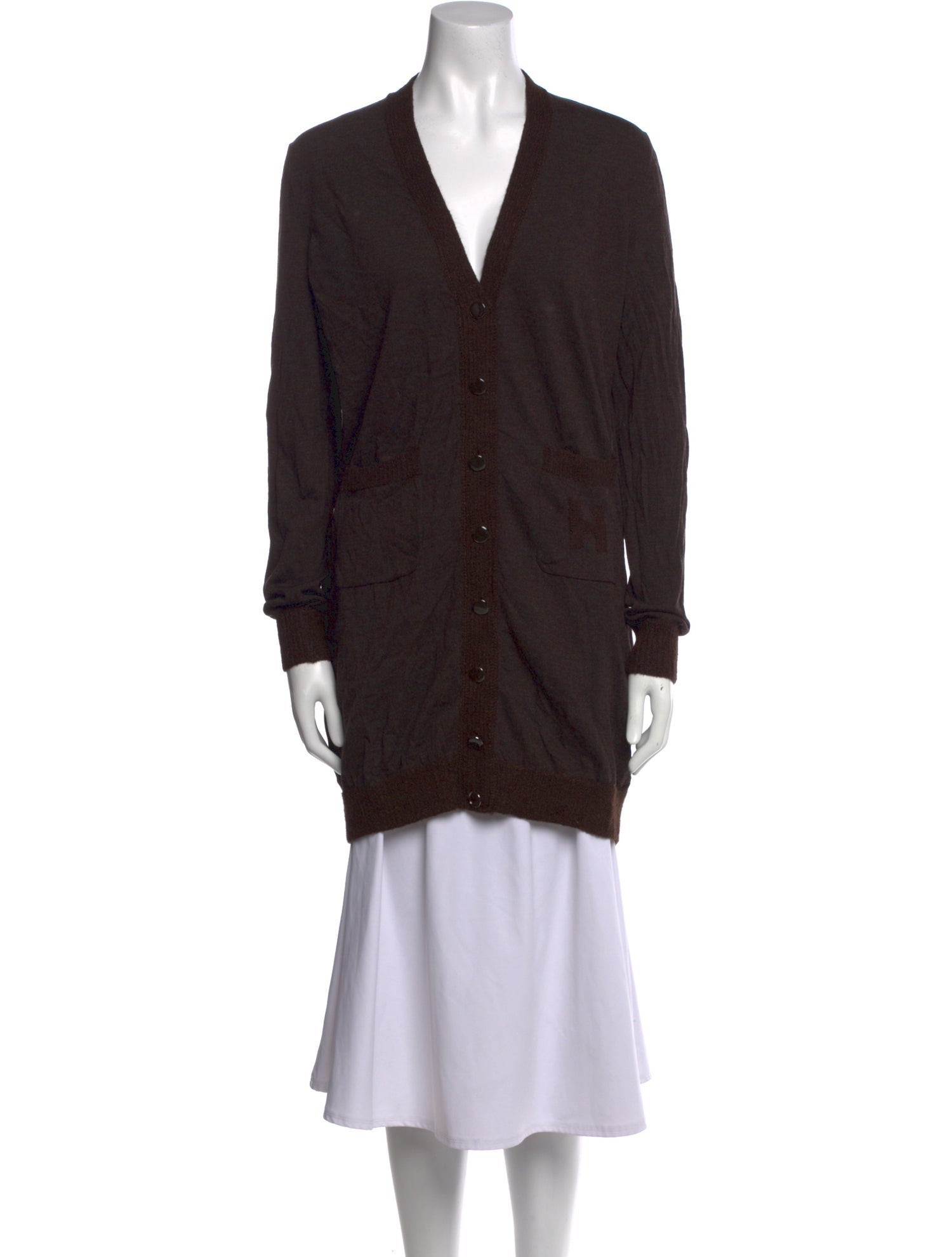 Hermès Wool V-Neck Sweater