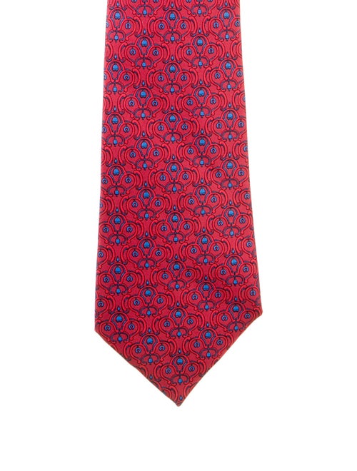 Hermès Printed Silk Tie