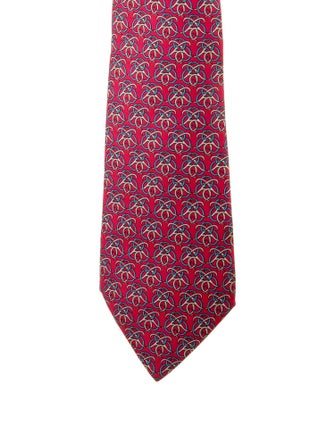 Hermès Printed Silk Tie