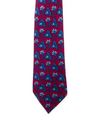 Hermès Printed Silk Tie