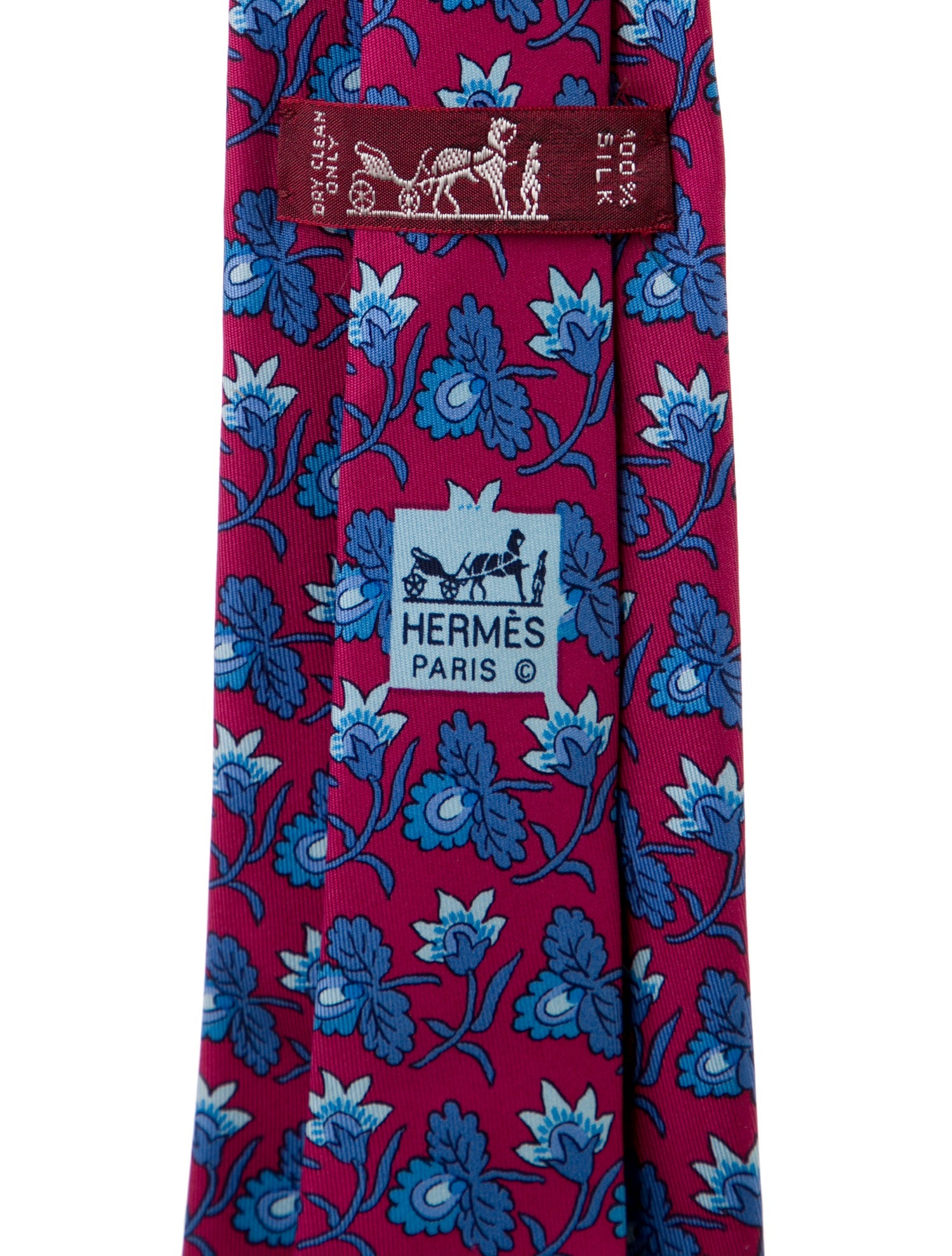 Hermès Printed Silk Tie