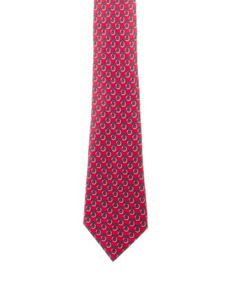Hermès Silk Printed Tie