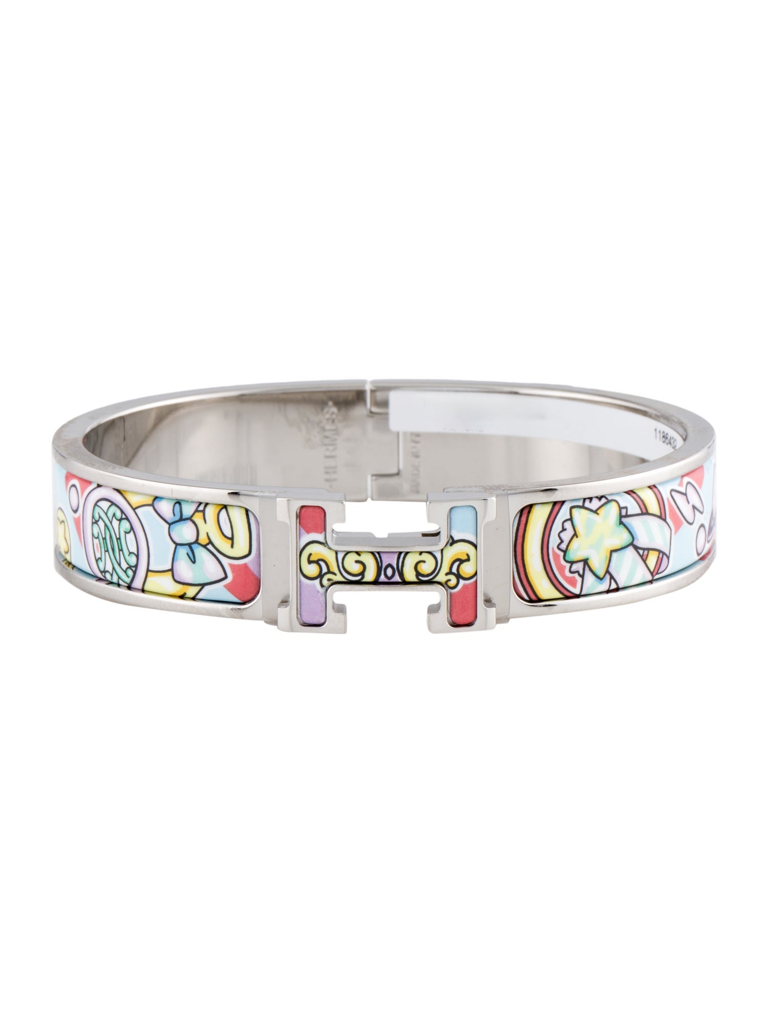 Hermès Clic H Candy Libris w/ Enamel Turnlock Bracelet
