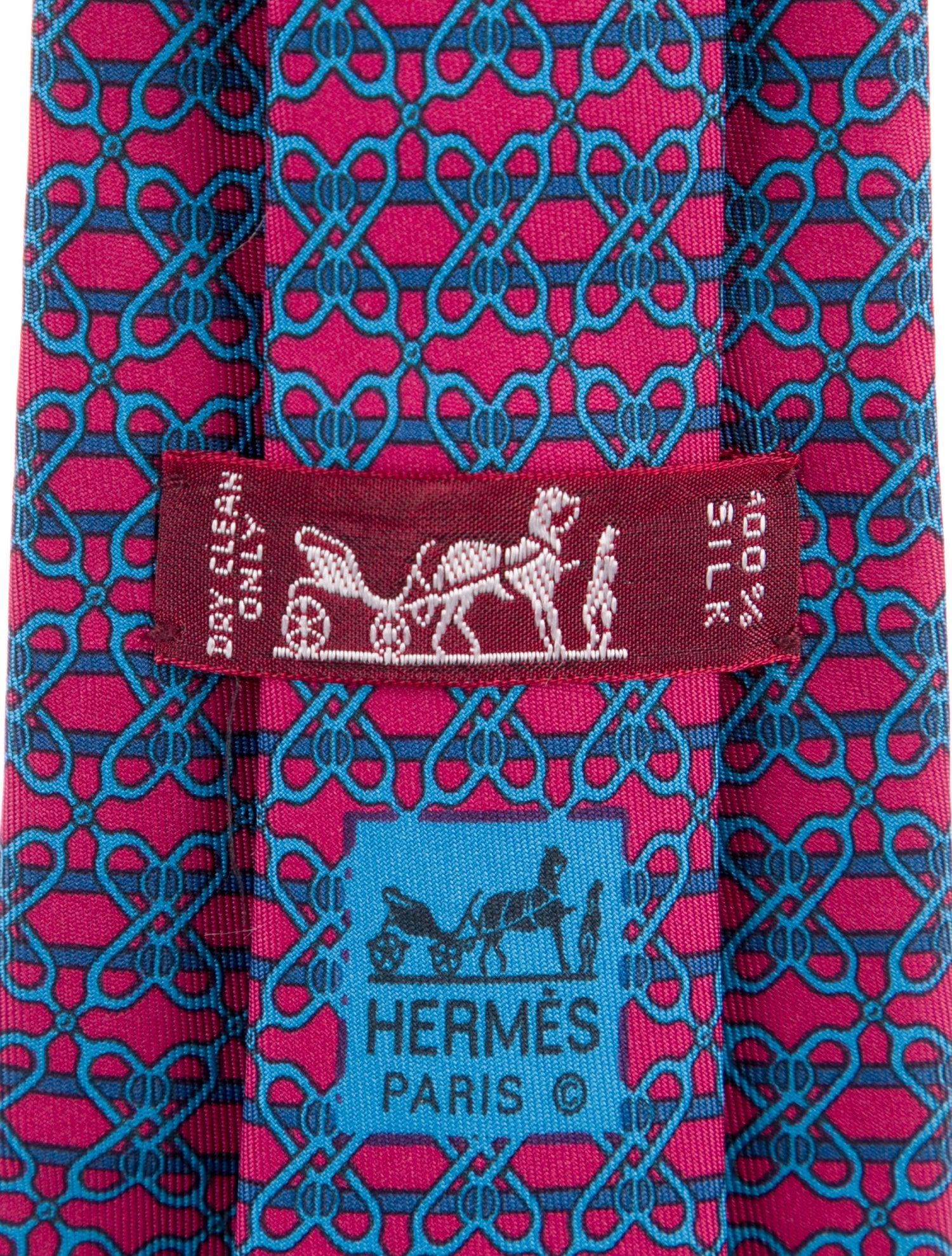 Hermès Silk Printed Tie