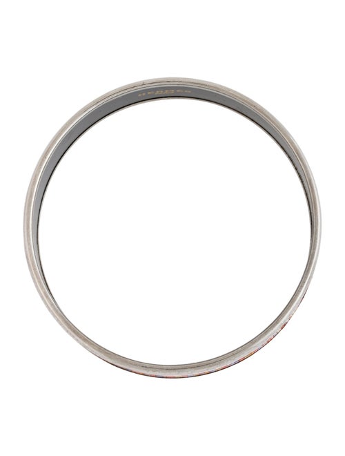 Hermès Enamel Wide Bangle Bracelet