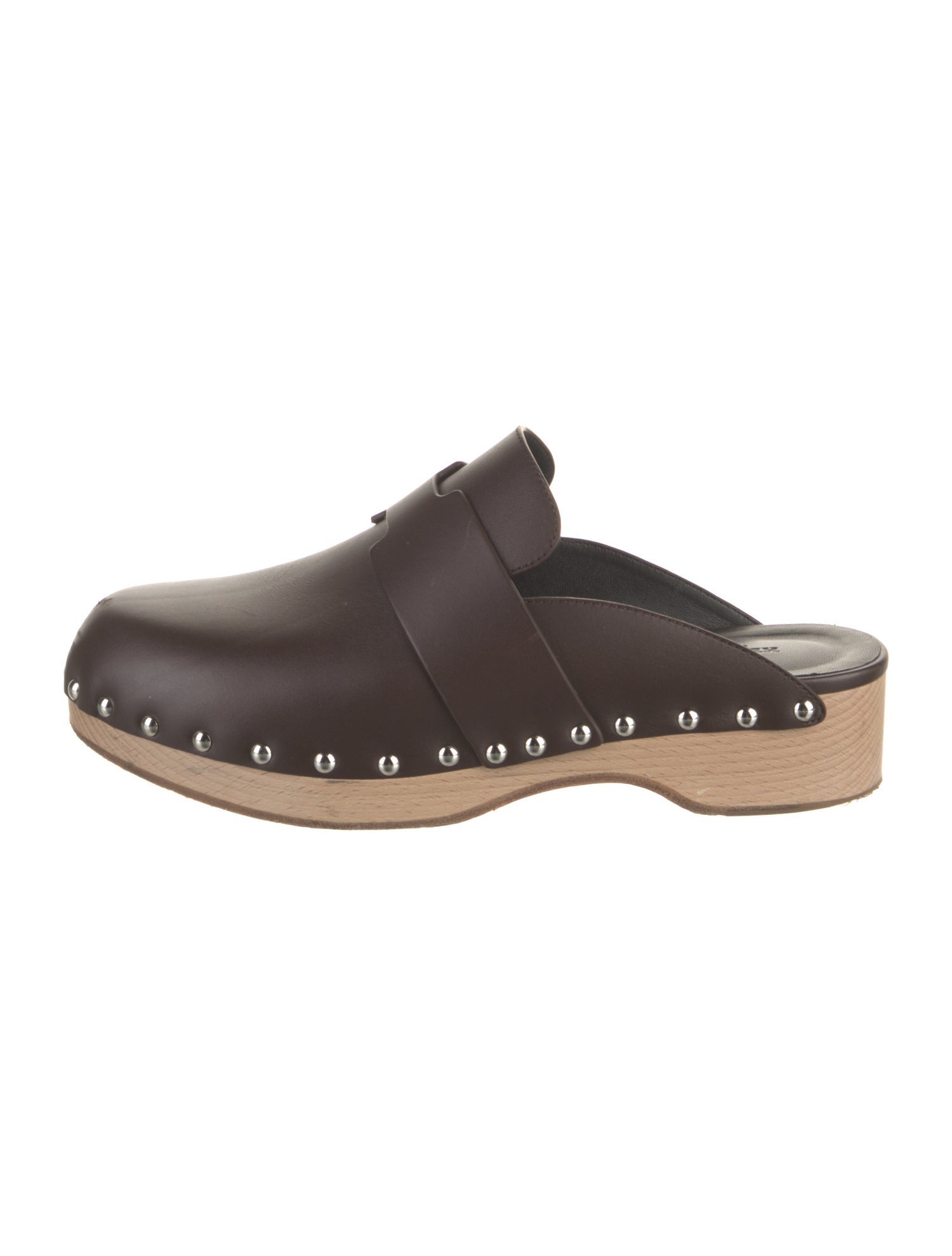 Hermès Calya Leather Mules