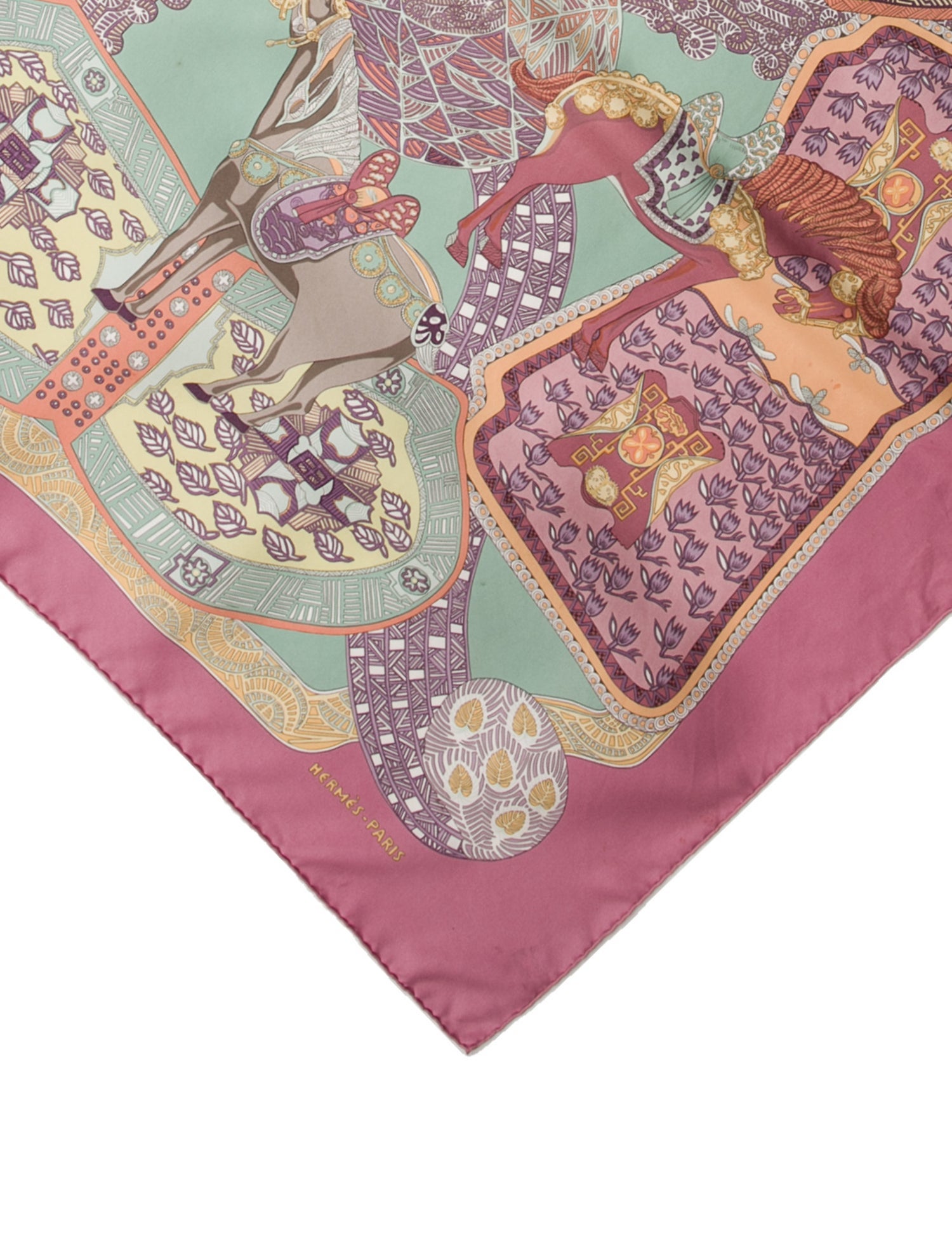 Hermès Art Des Steppes Silk Scarf