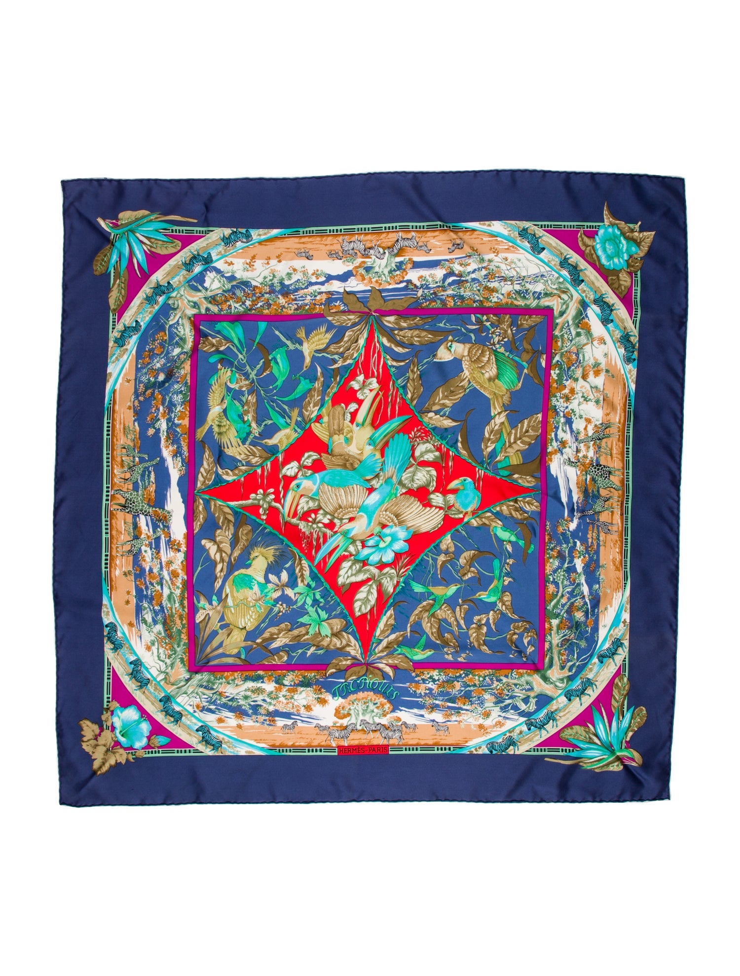Hermès Tropiques Silk Scarf