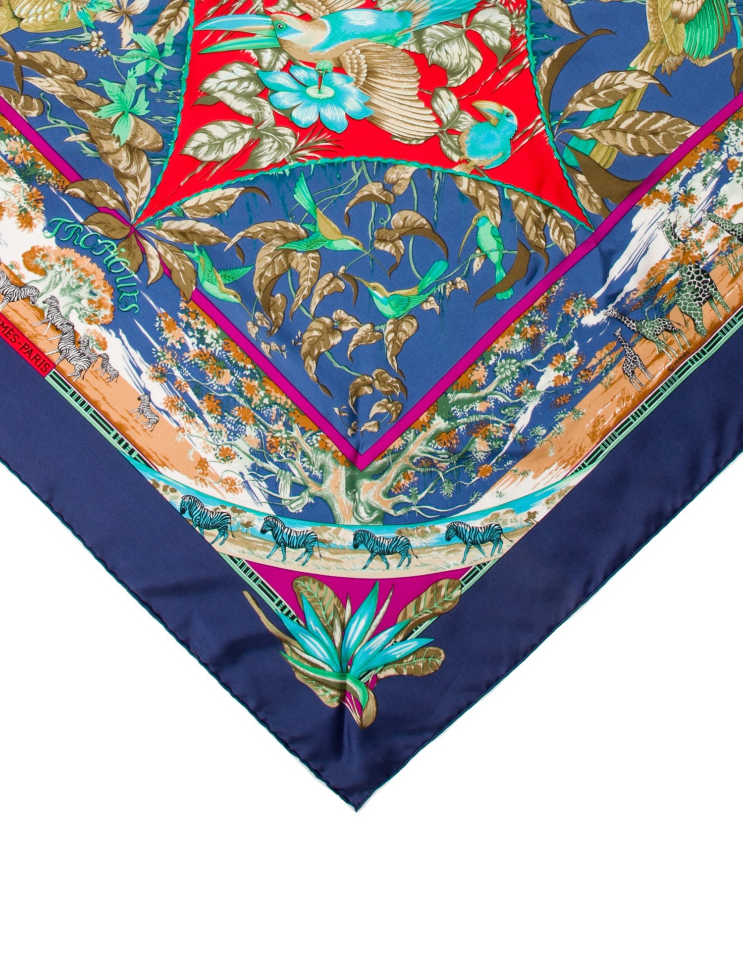 Hermès Tropiques Silk Scarf