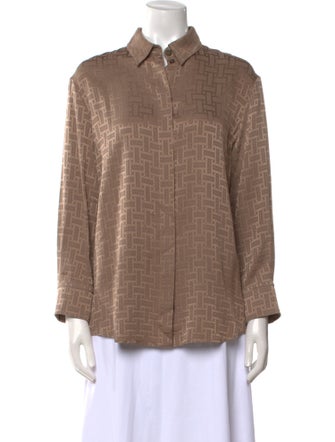 Hermès 2024 Mosaique Button-Up Top