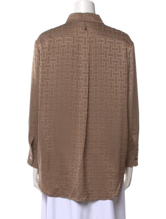 Hermès 2024 Mosaique Button-Up Top