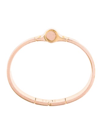 Hermès Enamel Hinged Narrow Bangle Bracelet