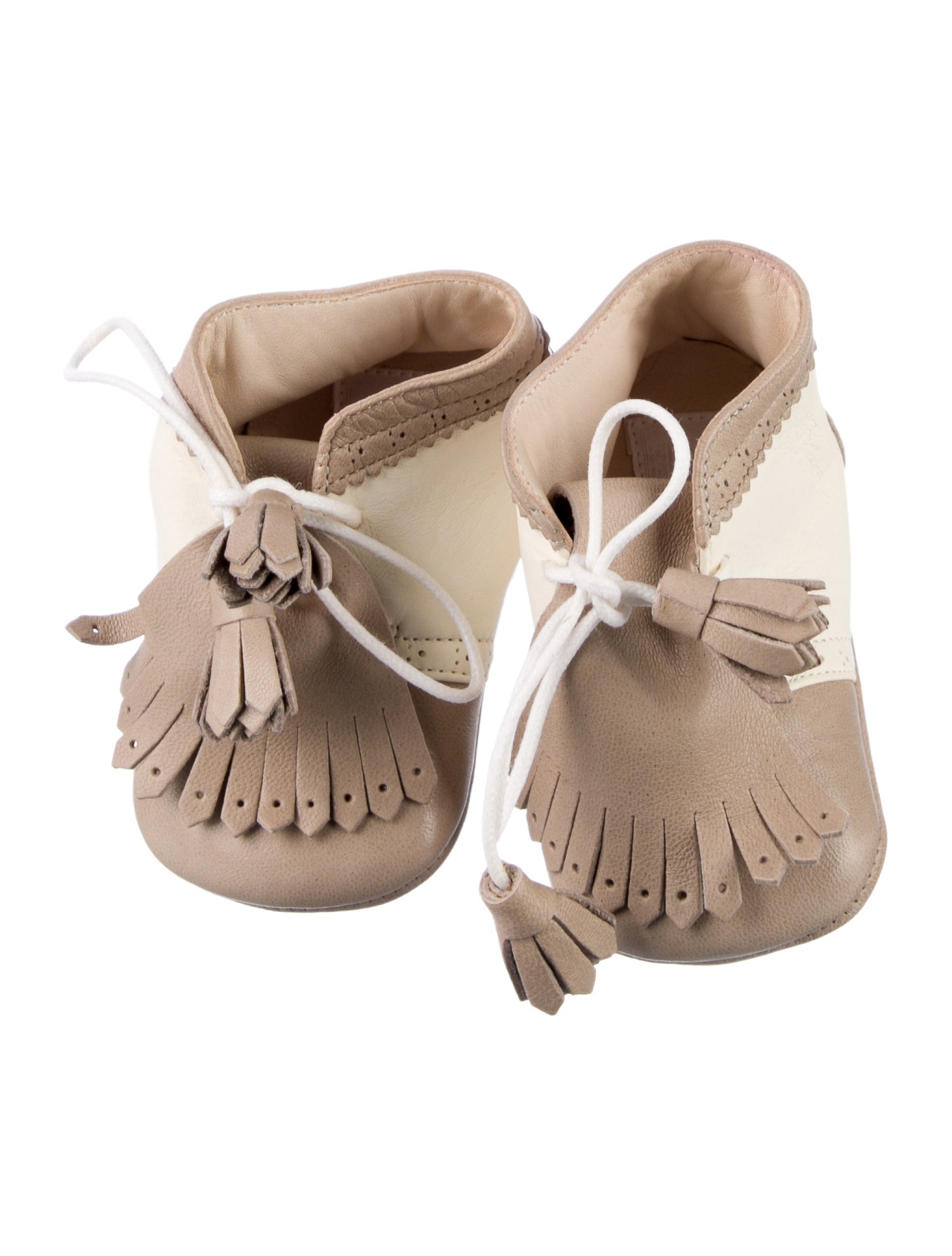 Hermès Infant Boys' Leather Tassel Embellished Shoes