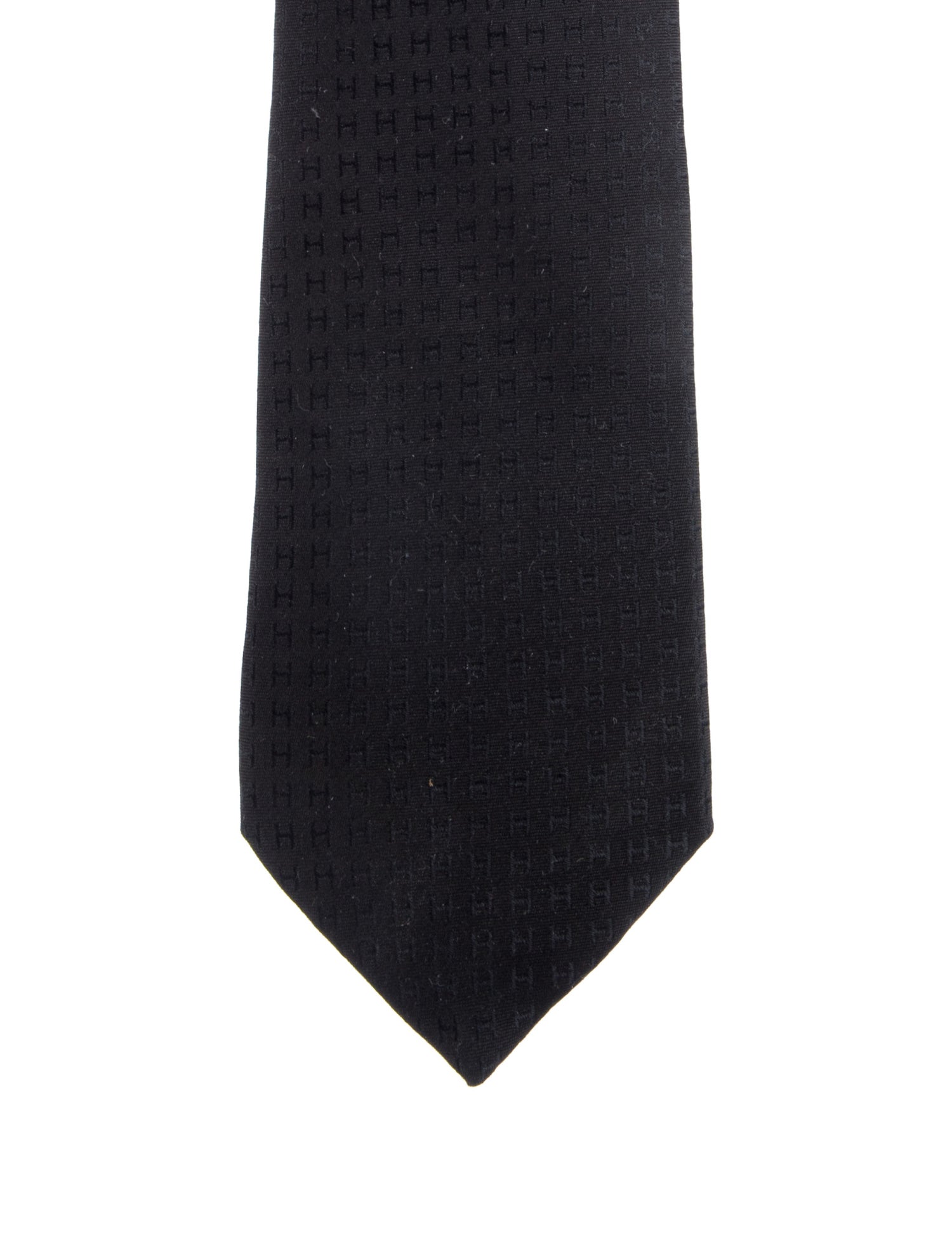 Hermès Silk H Logo Tie