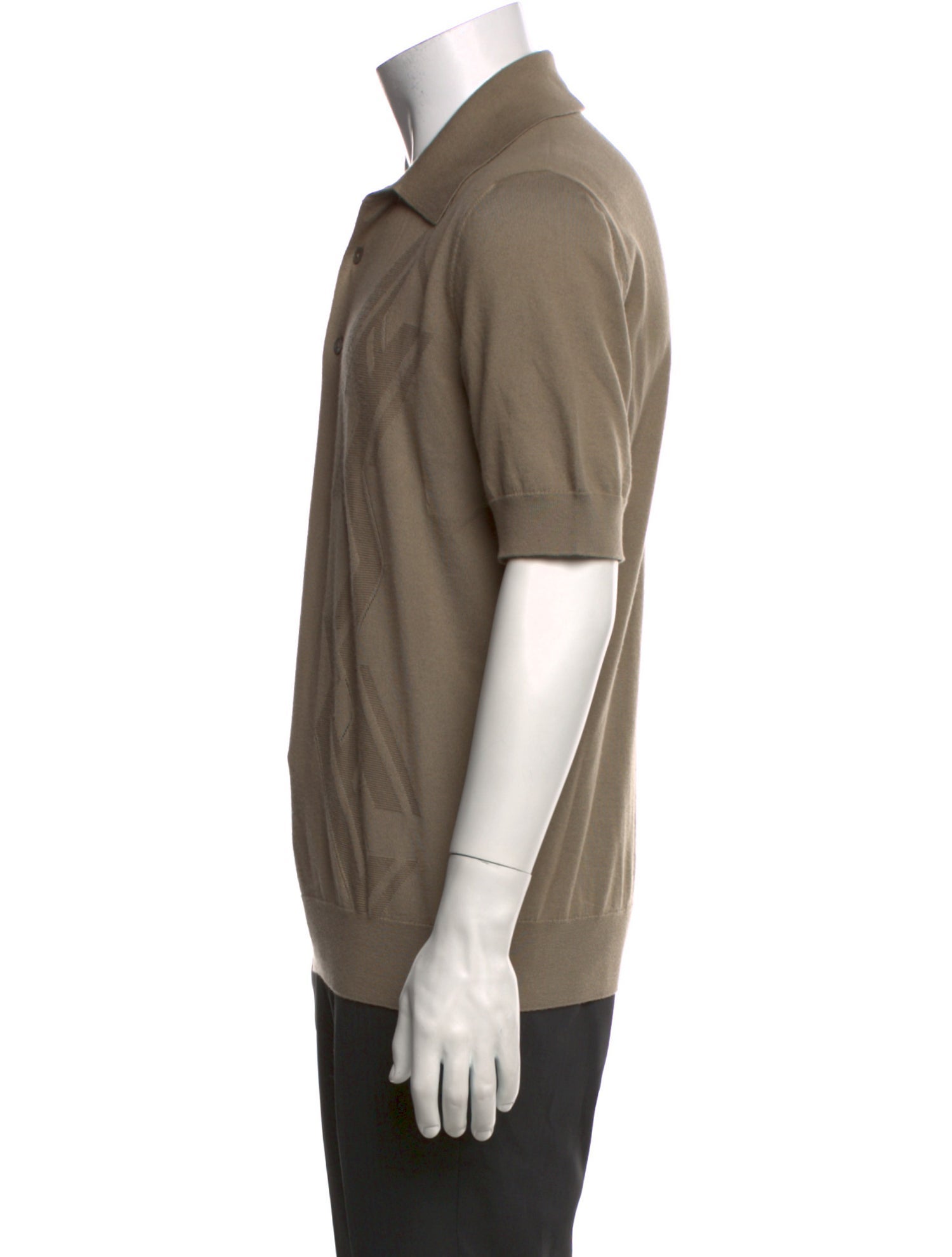 Hermès Cashmere Collar Polo Shirt