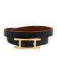 Hermès Leather Behapi Double Tour Wrap Bracelet