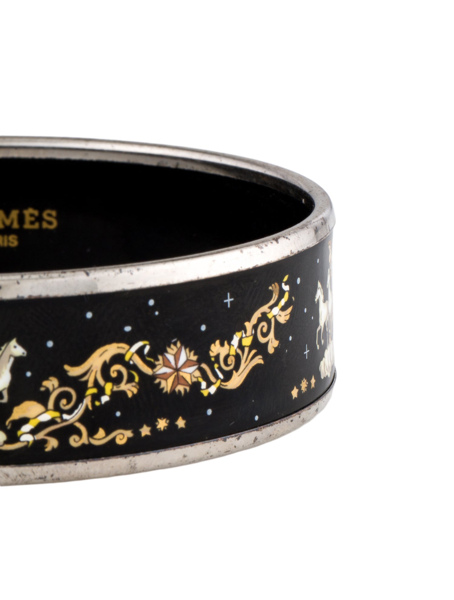 Hermès Wide Enamel Bangle